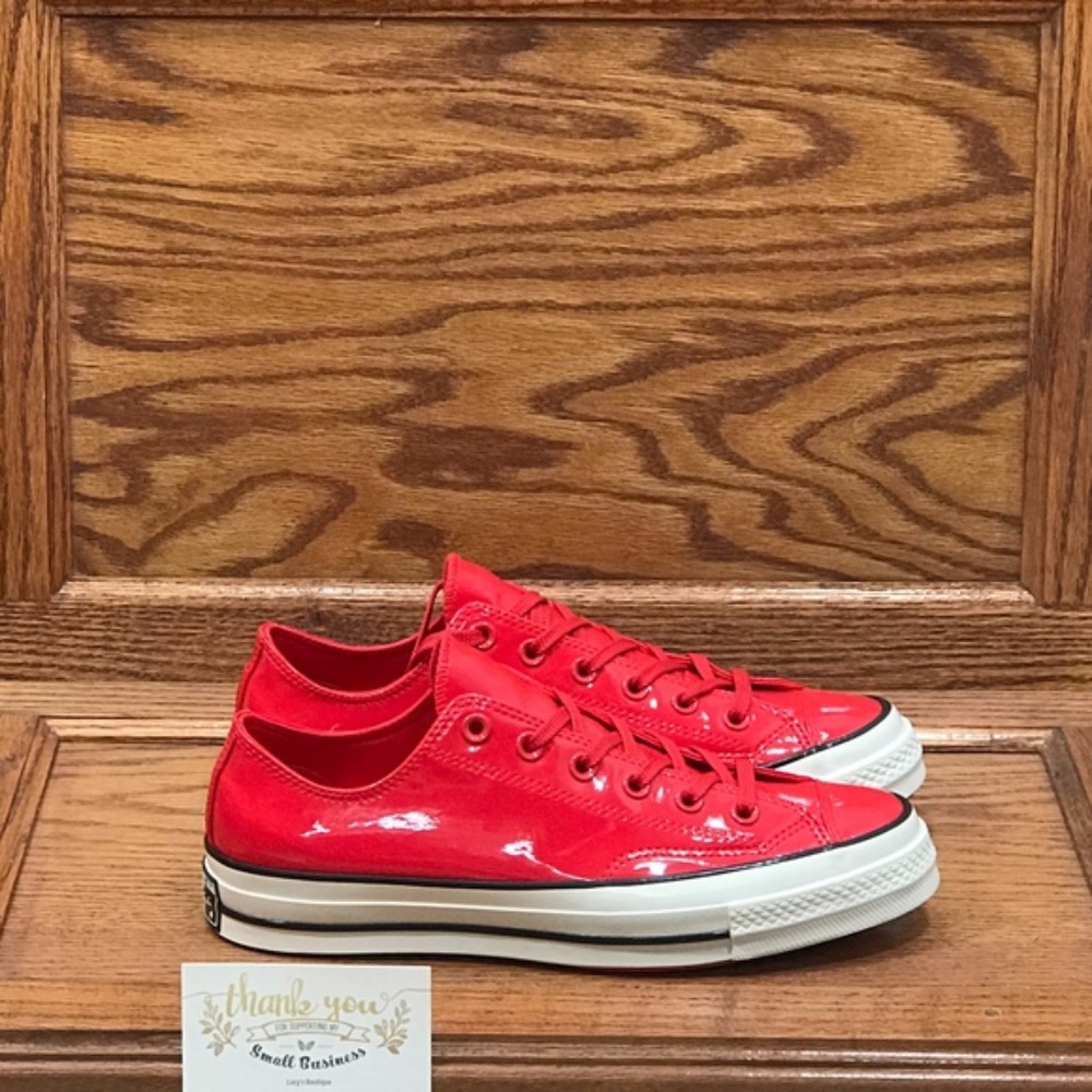 Converse Chuck‎ 70 Ox Cherry Red Black Egret Shoes - Picture 2 of 7